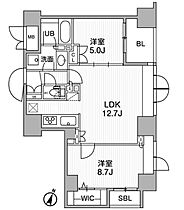 東京都千代田区東神田１丁目（賃貸マンション2LDK・10階・64.38㎡） その2