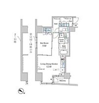 東京都中央区日本橋堀留町１丁目（賃貸マンション1LDK・4階・41.78㎡） その2