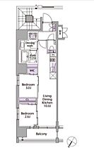 東京都中央区日本橋蛎殻町１丁目（賃貸マンション2LDK・14階・40.28㎡） その2