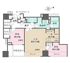 東京都千代田区三番町（賃貸マンション2LDK・14階・76.15㎡） その2