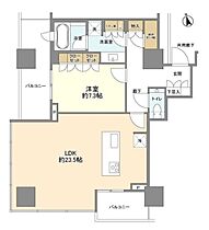 東京都渋谷区桜丘町（賃貸マンション1LDK・22階・74.38㎡） その2