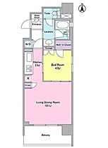 東京都新宿区下落合３丁目（賃貸マンション1LDK・7階・43.03㎡） その2