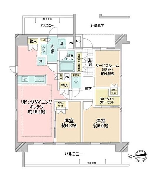 間取りを拡大表示