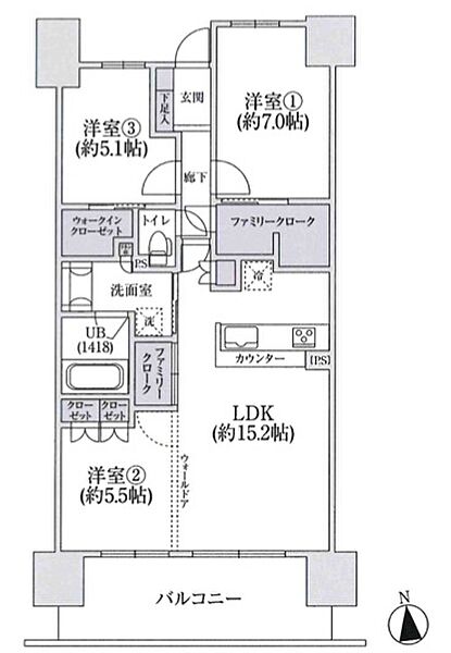 間取りを拡大表示