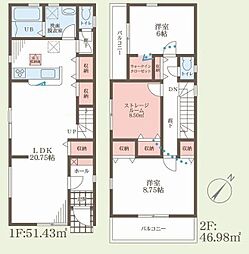 茨木市上野町 新築一戸建 3号棟