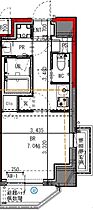 GENOVIA花月総持寺 0803 ｜ 神奈川県横浜市鶴見区生麦5丁目10-6（賃貸マンション1K・8階・25.34㎡） その2