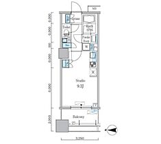 パークキューブ亀戸 1204 ｜ 東京都江東区亀戸2丁目36-9（賃貸マンション1R・12階・27.13㎡） その2