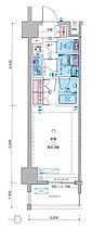 GENOVIA隅田川west skygarden  ｜ 東京都荒川区町屋1丁目（賃貸マンション1K・1階・25.50㎡） その2