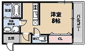 クライス横堤  ｜ 大阪府大阪市鶴見区横堤5丁目（賃貸マンション1R・2階・22.60㎡） その2