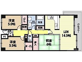 パードレ関目  ｜ 大阪府大阪市城東区関目1丁目（賃貸マンション3LDK・5階・74.00㎡） その2