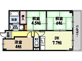 サンハイム今福  ｜ 大阪府大阪市城東区今福西6丁目（賃貸マンション3DK・4階・50.90㎡） その2