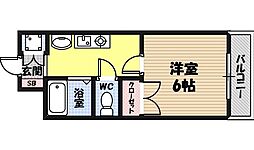 M'プラザ城東六番館 1Kの間取図画像