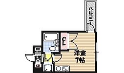 フォーラム都島内代駅前 ワンルームの間取図画像