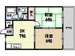 フジ京橋ハイツ 2階