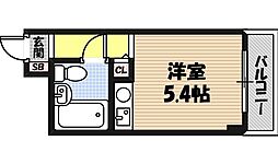 朝日プラザアクルス城東 ワンルームの間取図画像