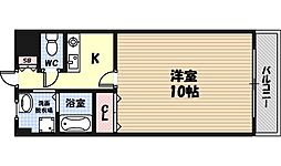 M'プラザ城東六番館 1Kの間取図画像