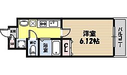 Chez・moi・Hirose 1Kの間取図画像