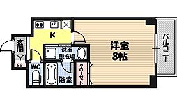 レジュールアッシュ大阪城EAST 1Kの間取図画像