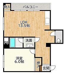 マンションディオ 1LDKの間取図画像