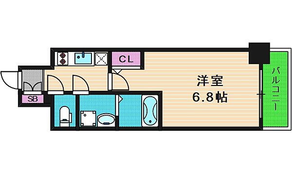 エスリード大阪上本町ブランシュ ｜大阪府大阪市天王寺区味原町(賃貸マンション1K・9階・22.33㎡)の写真 その2