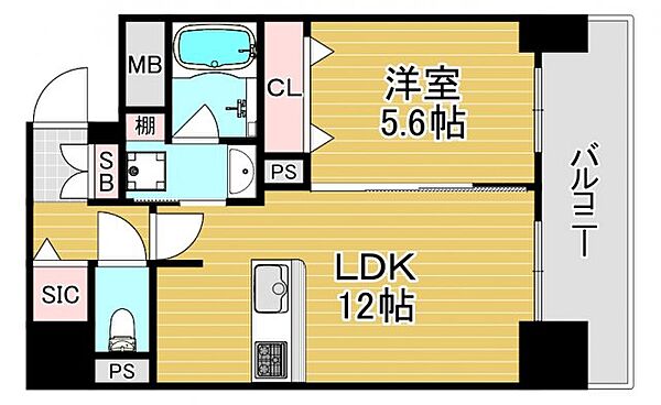 histoire玉造 ｜大阪府大阪市中央区玉造2丁目(賃貸マンション1LDK・4階・42.91㎡)の写真 その2