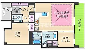 ロイヤルパークス桃坂  ｜ 大阪府大阪市天王寺区筆ケ崎町5番38号（賃貸マンション2LDK・8階・59.94㎡） その2