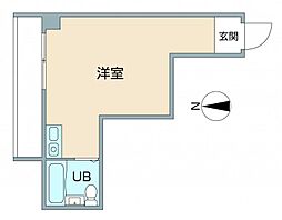 ポートハイム第五吉野町 ワンルームの間取図画像