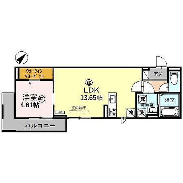 AL B02｜滋賀県栗東市大橋5丁目(賃貸アパート1LDK・2階・43.60㎡)の写真 その2
