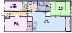 シャトー三島 307 ｜ 奈良県天理市三島町181番（賃貸マンション3LDK・3階・58.93㎡） その2