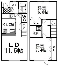 ホワイトステージ7番館 1階/D