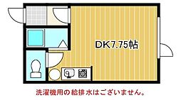 ハウスドルフィン ワンルームの間取図画像
