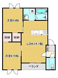 プリマ白金C 2階