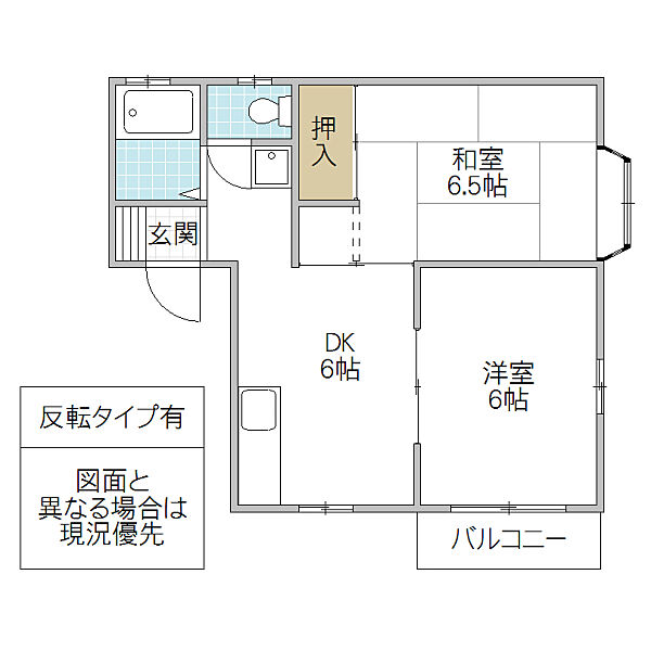 ハイツ和田 201号室｜茨城県日立市千石町(賃貸アパート2DK・2階・39.74㎡)の写真 その1