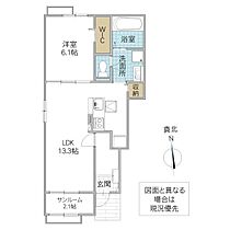 アルカディア I 101号室 ｜ 茨城県常陸太田市内堀町（賃貸アパート1LDK・1階・50.01㎡） その2