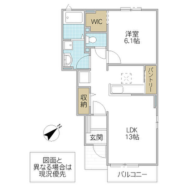 アップルハウス B 102号室｜茨城県那珂市菅谷(賃貸アパート1LDK・1階・45.77㎡)の写真 その2