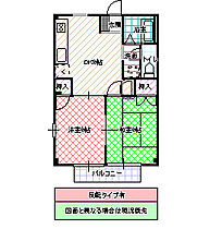 スカイコート 102号室 ｜ 茨城県那珂郡東海村白方（賃貸アパート2DK・1階・40.04㎡） その2