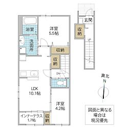 Loulou 2LDKの間取図画像