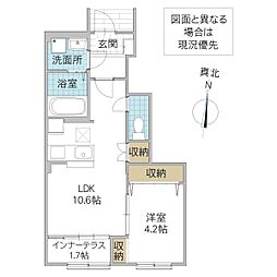 Loulou 1LDKの間取図画像