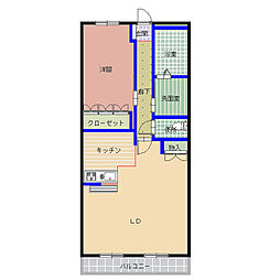 間取図画像 1LDK