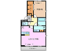 プランドールＭ 301 ｜ 三重県四日市市西坂部町（賃貸アパート1LDK・3階・49.21㎡） その2