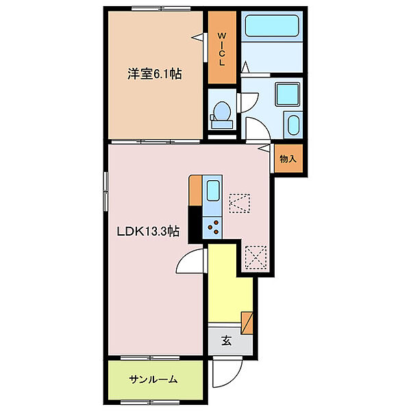 ミライズテラス川越　III 101｜三重県三重郡川越町大字当新田(賃貸アパート1LDK・1階・50.01㎡)の写真 その2