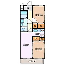 Liseron des jardins 303 ｜ 三重県四日市市広永町（賃貸マンション2LDK・3階・50.34㎡） その2