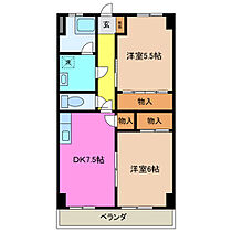 コーポ富田 306 ｜ 三重県四日市市富田浜町（賃貸マンション2DK・3階・49.80㎡） その2