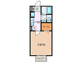 エクセラン ボワII 203 ｜ 三重県四日市市松原町（賃貸アパート1K・2階・30.27㎡） その2