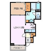 ルミエールIII 101 ｜ 三重県四日市市広永町（賃貸アパート1LDK・1階・37.13㎡） その2