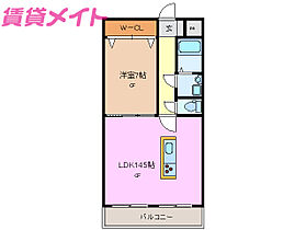 グランドヒルズ  ｜ 三重県四日市市南いかるが町（賃貸マンション1LDK・1階・51.84㎡） その2