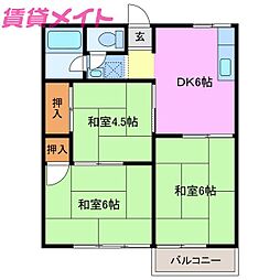 ハイツ山の平 2階