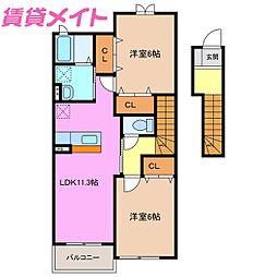 フォレスト　ハナミズキＢ 2階