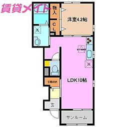 コリーヌ東坂部B 1階