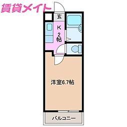 間取図画像 1K